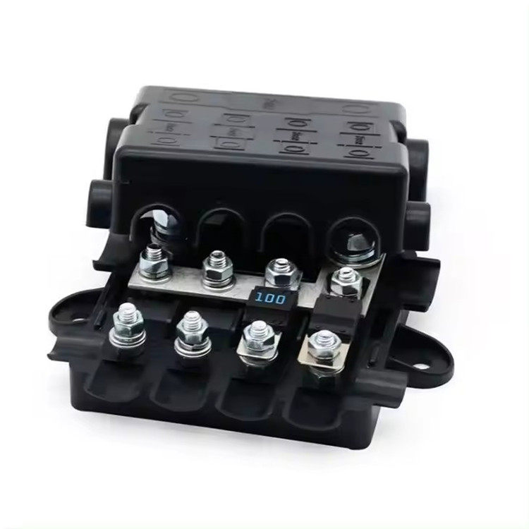 25A-500A 32V Heavy Duty Power Distribution 5 Way Bolt On Auto Fuse Boxes For 1 Mega 4 Midi Fuses