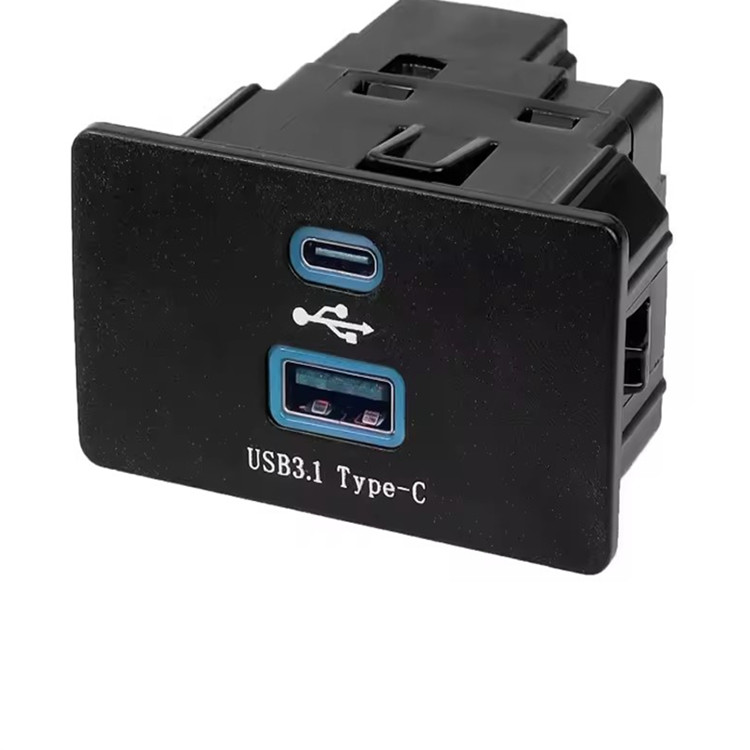 Ford-Fusion-Usb-Port-Sync3 Smart Charging Usb Port Ford Dual Media Hub Box Type C 3.1 Replacement For Ford F150 2018