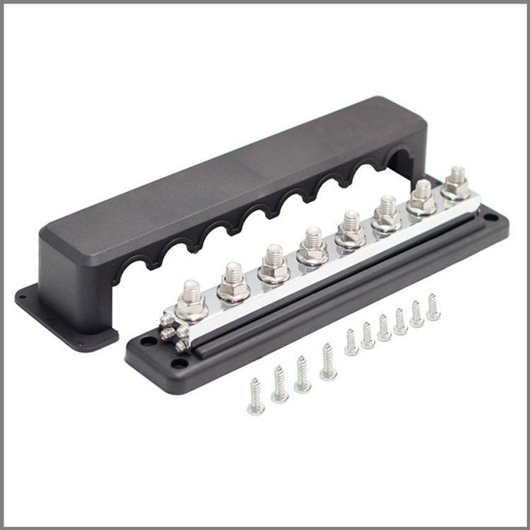 High Quality Heavy Duty 48V 600 Amp Bus Bar M10 Studs Power Distribution Block for Solar