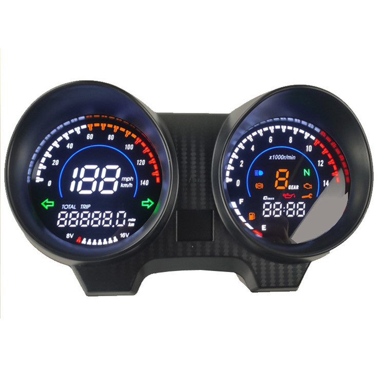 Motorcycle Digital Speedometer CG150 TITAN 150 Led Voltmeter