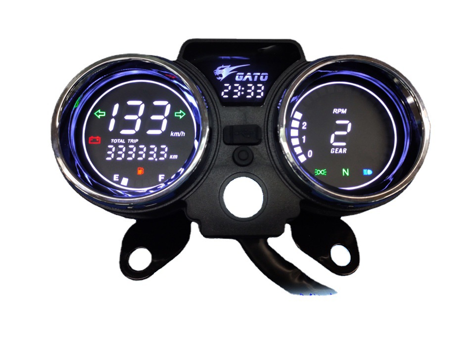 Multifunctional Clear Display Motorcycle Gauges Digital Dashboard with Speedometer 12V Accurate Readings for RC250 150Gato 250cc